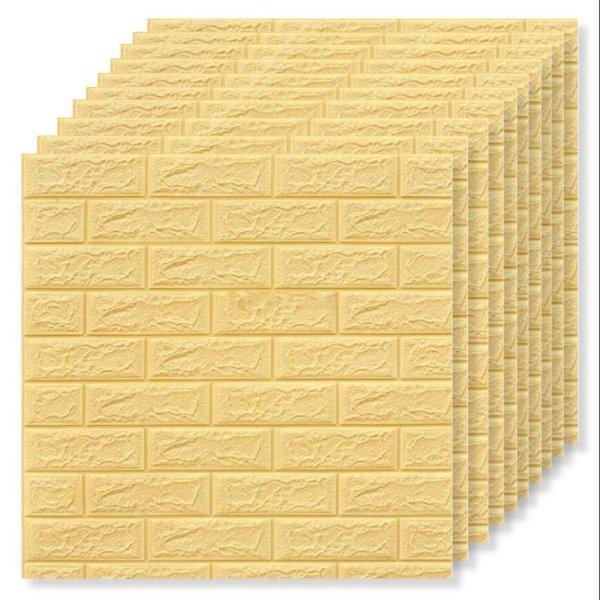 50 x 3D tapétalap készlet Tapetoo ​​Home Decor®, narancssárga, 70 x 77
cm, 2,5 mm, 26,5 négyzetméter