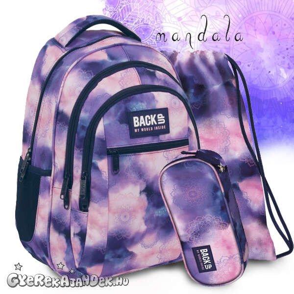 BackUp iskolatáska hátizsák SZETT - Mandala