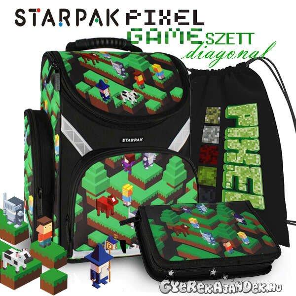 Starpak iskolatáska SZETT - Pixel Game Diagonal