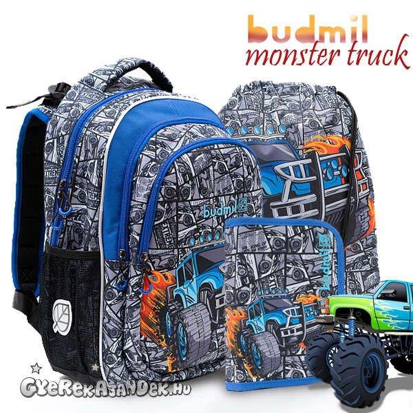 Budmil ergonomikus iskolatáska SZETT - Monster Truck