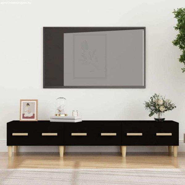 vidaXL fekete szerelt fa TV-szekrény 150 x 34,5 x 30 cm