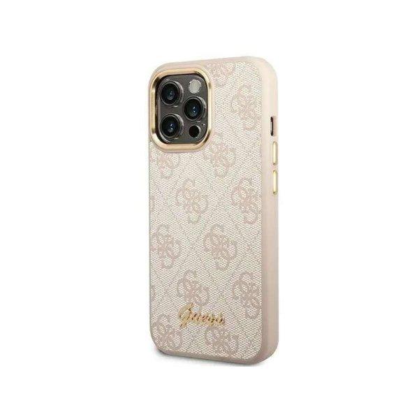 Eredeti iPhone 14 Pro Max Guess Hard Case 4G Vintage Gold Logo (GUHCP14XHG4SHP)
Rózowe