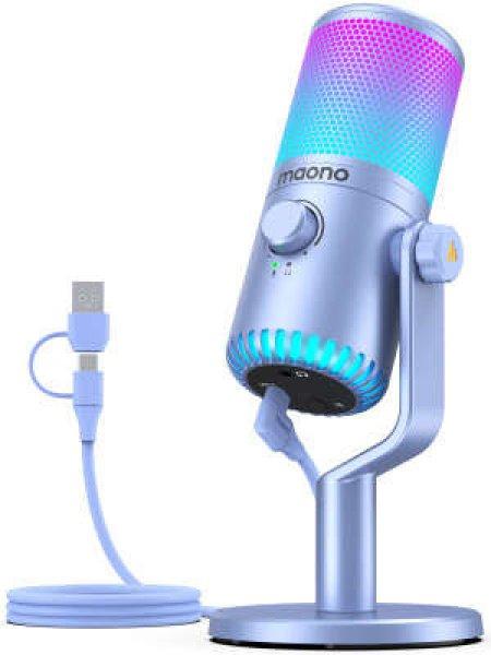 MAONO DM30 USB Streamer/Gamer Mikrofon RGB - Lila DM30 RGB purple