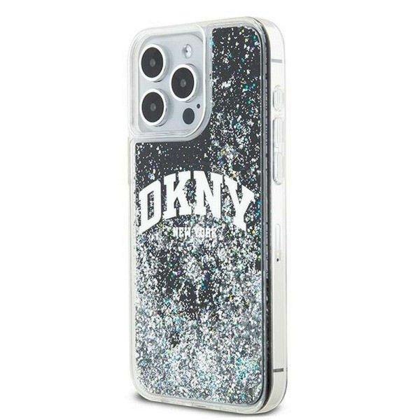 DKNY DKHCP14XLBNAEK Liquid Glitters W/Arch Logo tok iPhone 14 Pro Max - fekete