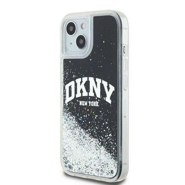 DKNY DKHCP15MLBNAEK Liquid Glitters W/Arch Logo tok iPhone 15 Plus - fekete