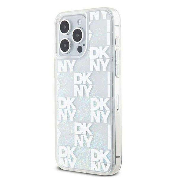 DKNY DKHCP15XLCPEPT Liquid Glitters W/Checkered Pattern tok iPhone 15 Pro Max -
fehér