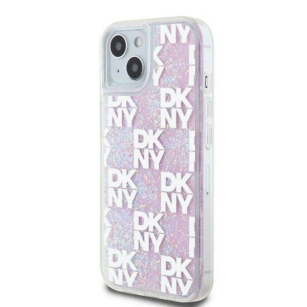 DKNY DKHCP15SLCPEPP Liquid Glitters W/Checkered Pattern tok iPhone 15 -
rózsaszínű