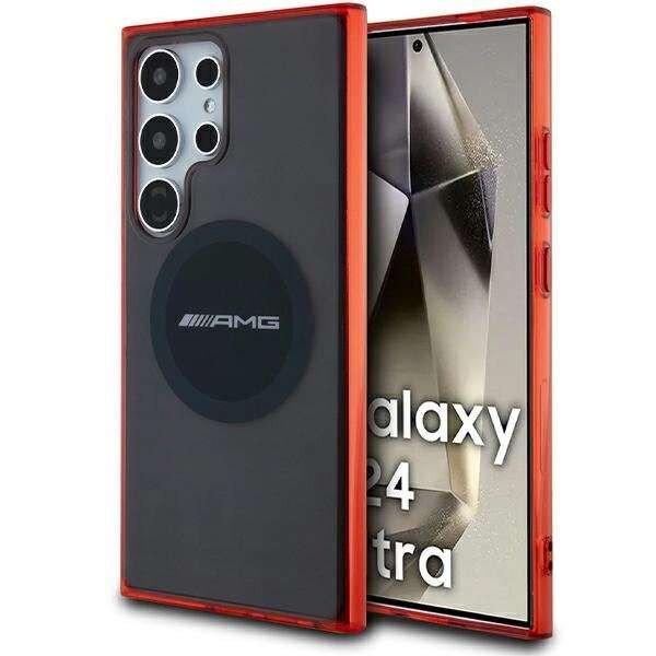 AMG Transparent Bicolor MagSafe kompatibilis tok Samsung Galaxy S24 Ultra -
fekete