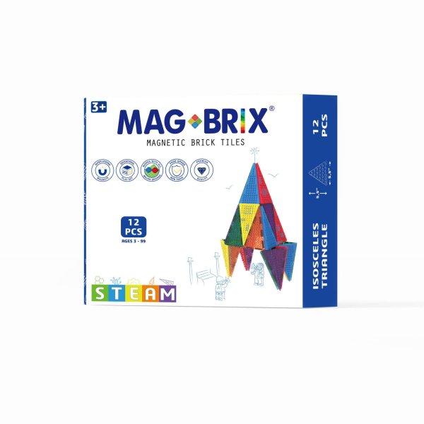 Magbrix 12 részes egyenlő szárú háromszög mágneses készlet -
kompatibilis a Lego építőelemekkel