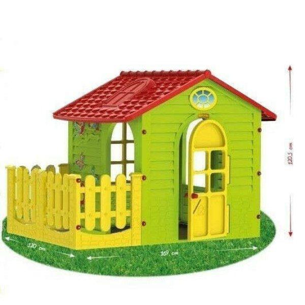 Gyermekház, MochToys, kis kerti ház kerítéssel