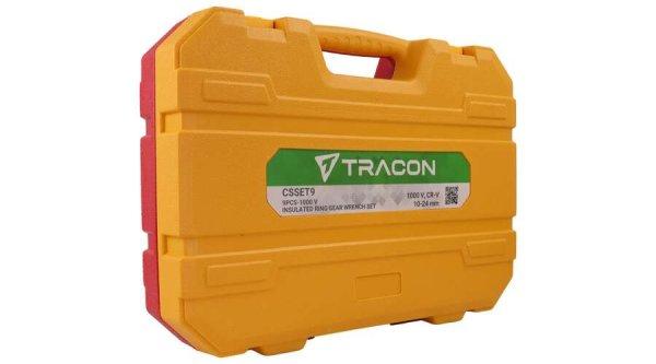 Tracon 9 db-os szigetelt gyűrűs kulcs készlet 1000V CSSET9