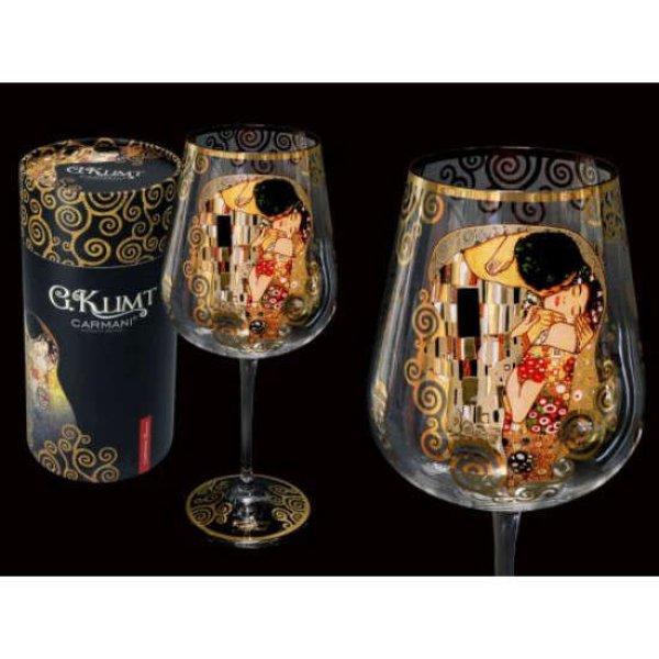 H.C.841-3701 Talpas üvegpohár 28cm,800ml,Klimt:The Kiss