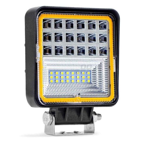 LED reflektor terepjárókhoz, ATV-khez, SSV-khez, jelzőfunkcióval, szín
6500K, 3360 lm, feszültség 9 - 36V, méretek 110 x 110 mm