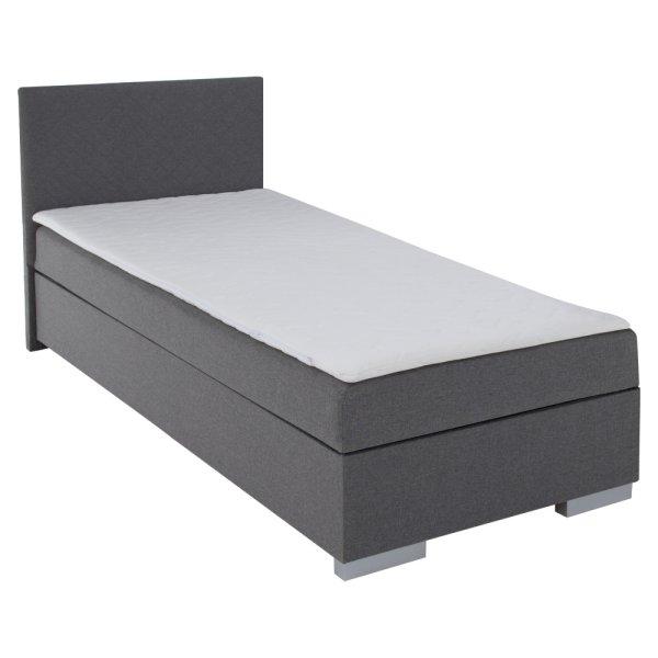 Boxspring ágy, egyszemélyes, szürke, 90x200, univerzális,
ADARA