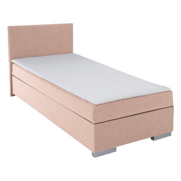 Boxspring ágy, egyszemélyes, rózsaszín, 90x200,
univerzális, ADARA