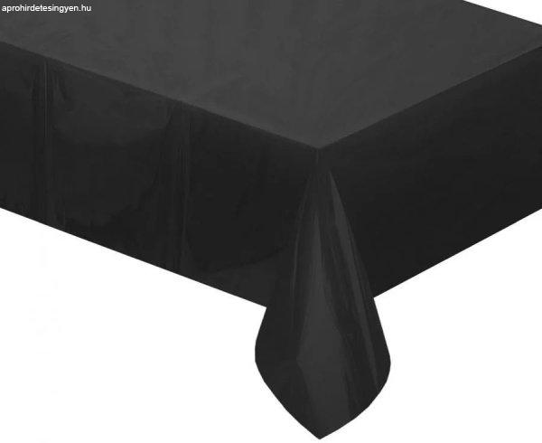  Asztalterítő matt fekete színű műanyag 137x183 cm