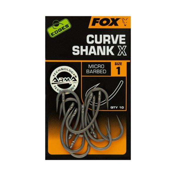 Fox Edges™ Curve Shank X size 4 bojlis horog 10db (CHK223)