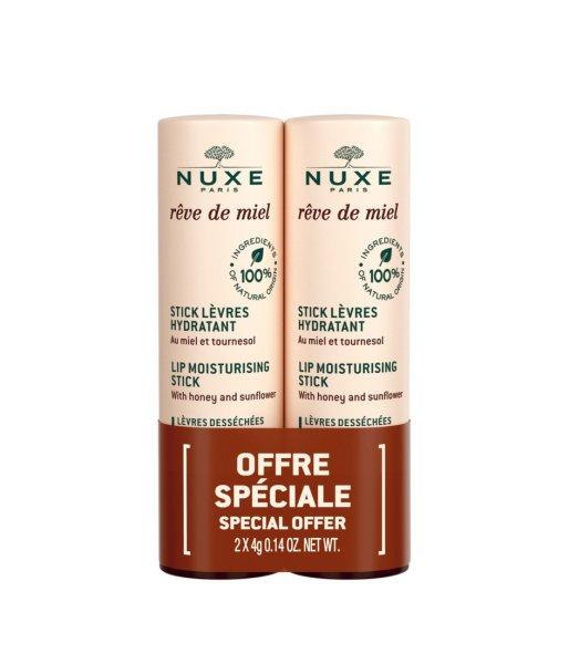 Nuxe Hidratáló ajakrúzs készlet Reve de Miel (Lip
Moisturizing Stick Duo) 2 x 4 g