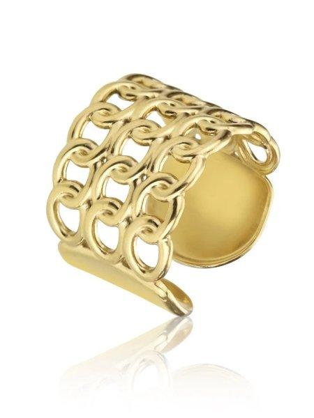 Marc Malone Jellegzetes nyitott arany gyűrű Iris Gold Ring MCR23012G