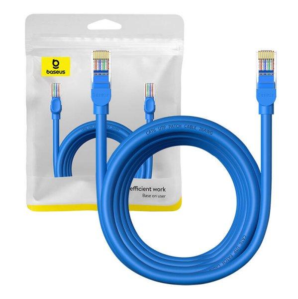 Kerek kábel Baseus Ethernet RJ45, Cat.6, 5 m (kék)