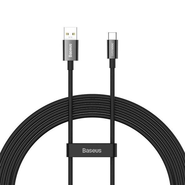 Baseus Superior Series USB - USB-C kábel, 65W, PD, 2m (fekete)