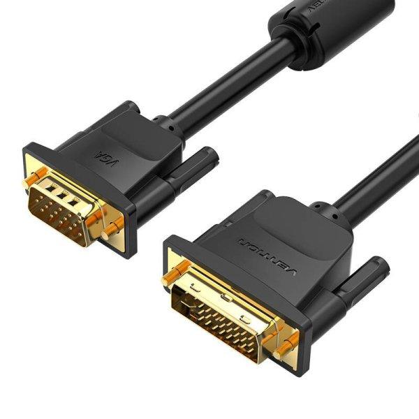 Szellőző EACBI DVI (24+5) VGA kábel (3 m, fekete)