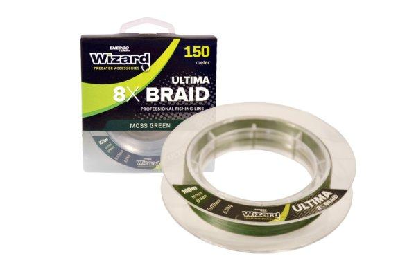 Wizard Ultima 8X Braid Moss Green fonott zsinór 0,45mm 42,05kg 300m fonott
zsinór (30902-345)