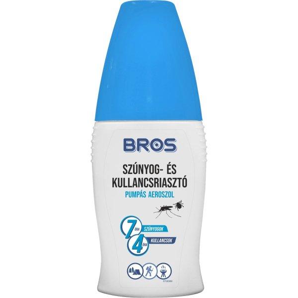 Bros hatásos szúnyog-és kullancsriasztó pumpás aeroszol 100 ml (B001)