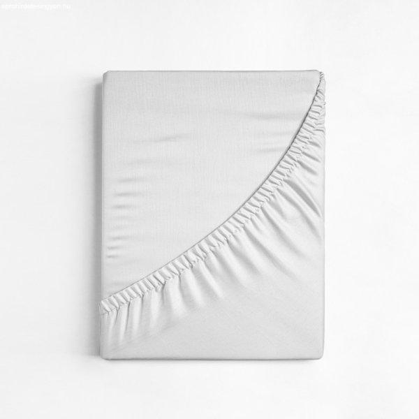 Jersey gumis lepedő, fehér, 180x200 cm