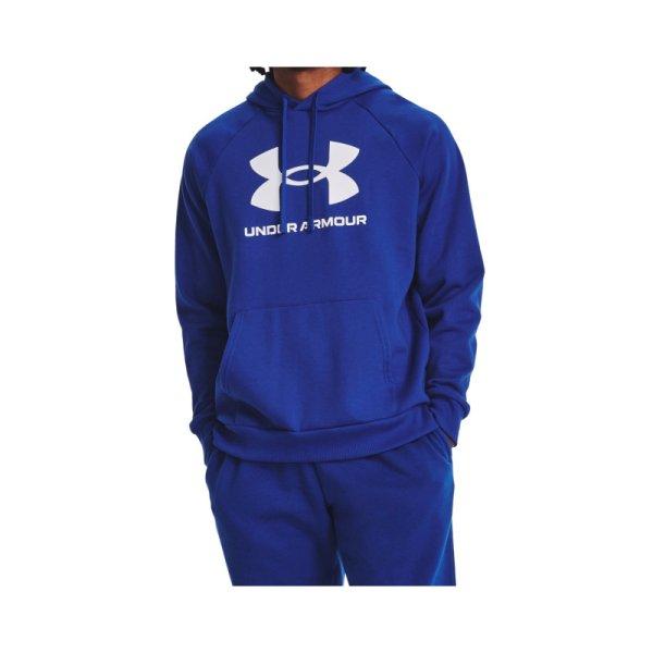 UNDER ARMOUR-UA Rival Fleece Logo HD-BLU Kék M