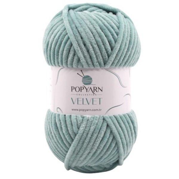 Popyarn Velvet zsenília fonal 100 g zöld