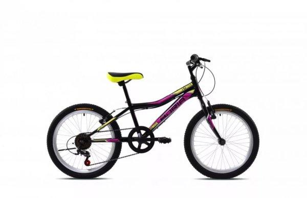 Adria Stringer 20" gyerek kerékpár fekete-rózsaszín
