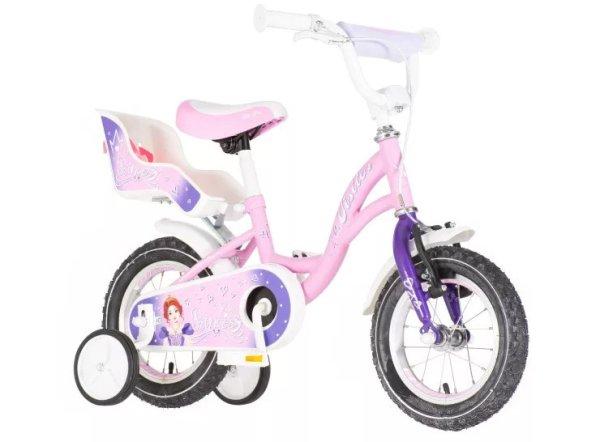 Visitor Princess 12 rózsaszín királylányos gyerek kerékpár