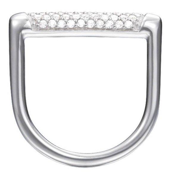 Esprit Modern ezüst gyűrű kristályokkal ESRG92708A 55 mm