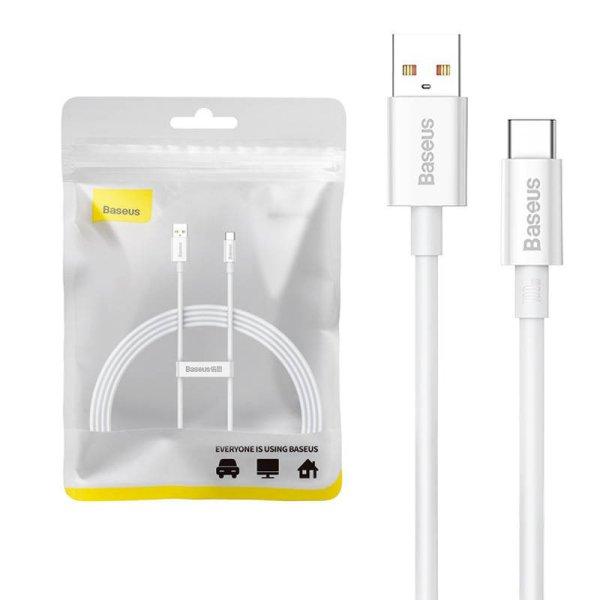 Baseus Superior 100 W USB–USB-C kábel 1,5 m (fehér)