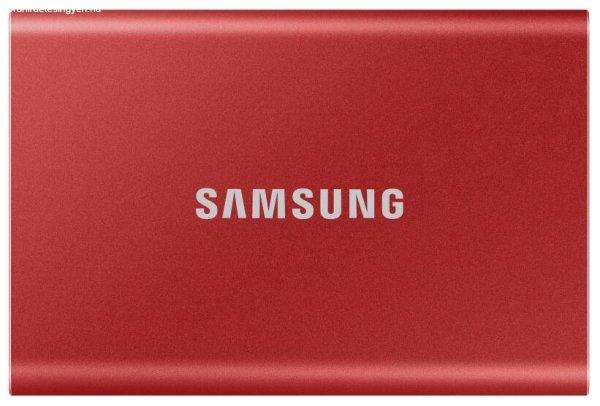 SAMSUNG SSD T7 external, USB 3.2, 2TB, Metallic Red
