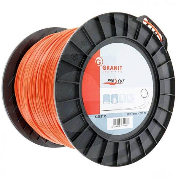 Granit® fűkasza damil ∅ 2.7 mm - Ο kör profil ⇔ 286 méter - prémium
minőség*