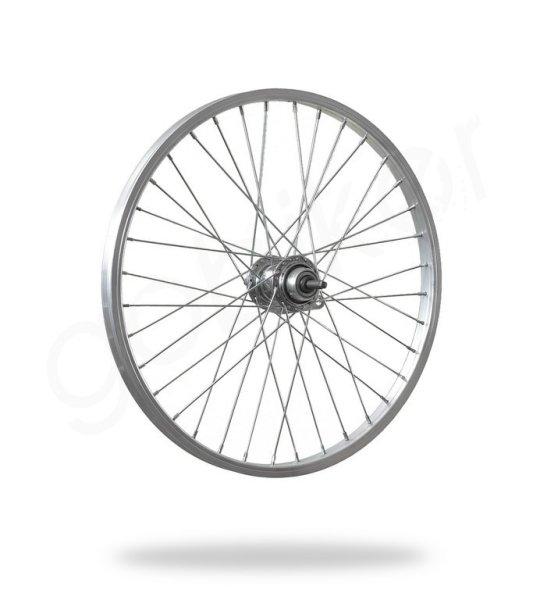 Kerékpár fűzött hátsó kerék 20x1.75 (20-406) alu felni, kontrás acél
agy