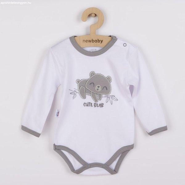 Baba pamut hosszú ujjú body New Baby Cute Bear