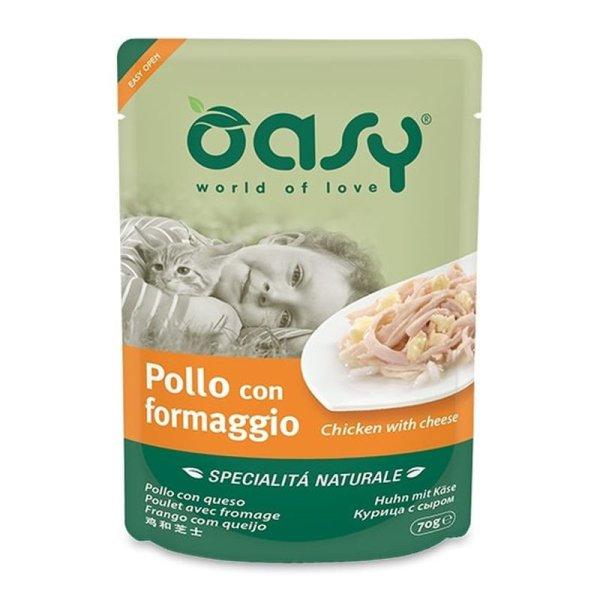 Oasy Cat Alutasak Natural Chicken & Cheese 70g