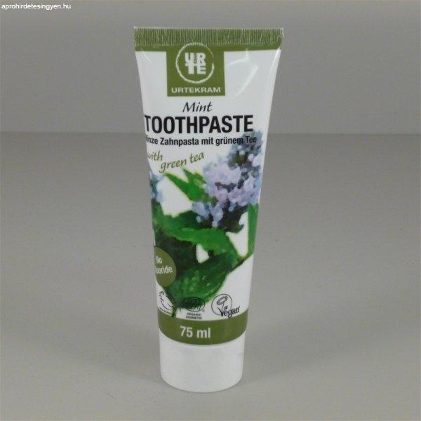Urtekram bio fogkrém zöldtea-mentol 75 ml