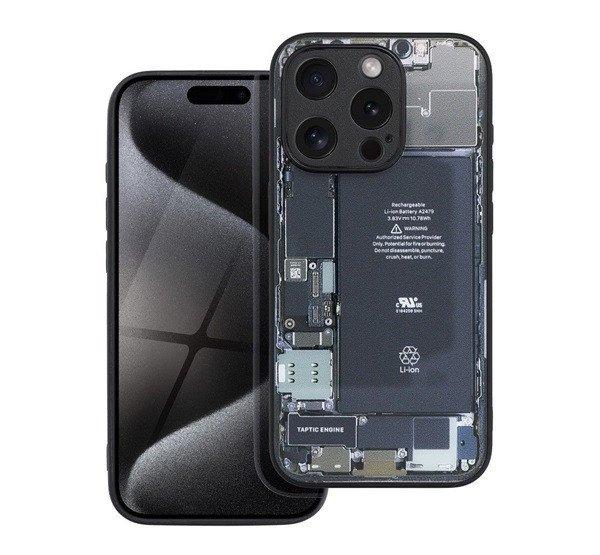 Tech iPhone 15 szilikon hátlap tok, szürke