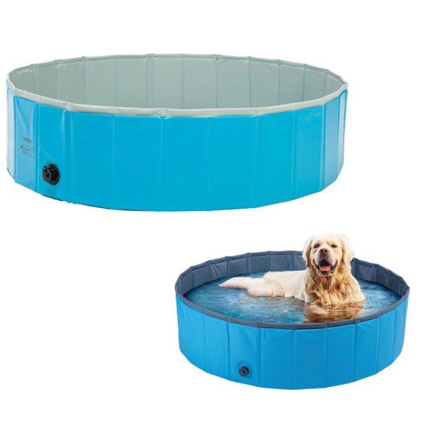 Zoofari Dog Pool 120 x 30 cm összecsukható, hordozható XL kutyamedence, kerti
medence kutyáknak