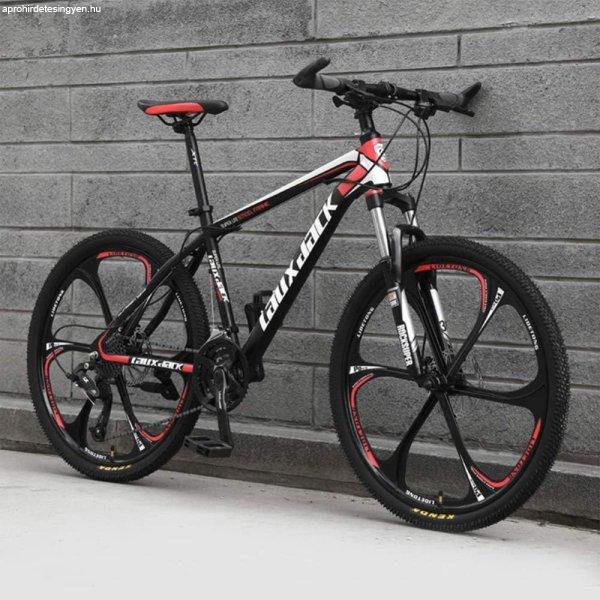 Laux Jack MTB kerékpár fekete-piros csillagküllős kivitel