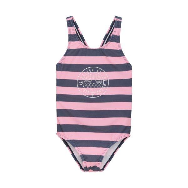 COLOR KIDS-Swimsuit W. Chestprint, AOP, vintage indigo Kék 140