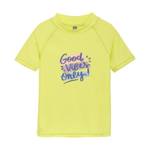 COLOR KIDS-T-shirt W. Print, limelight Sárga 104