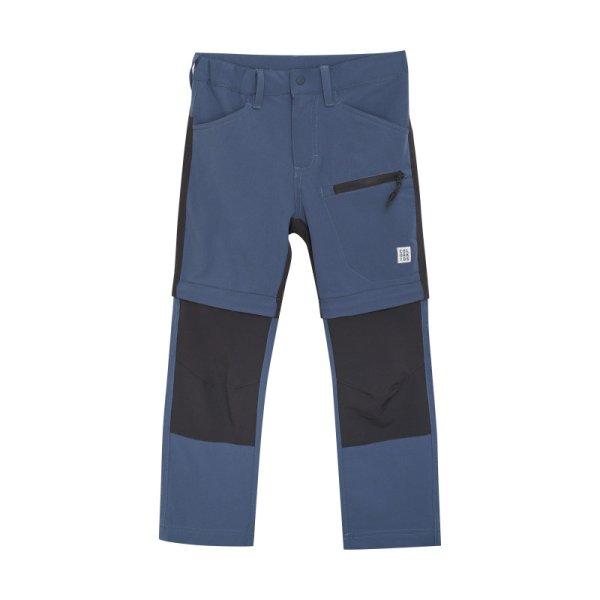 COLOR KIDS-Soft Pants Stretch W. Zip Off, vintage indigo Kék 116