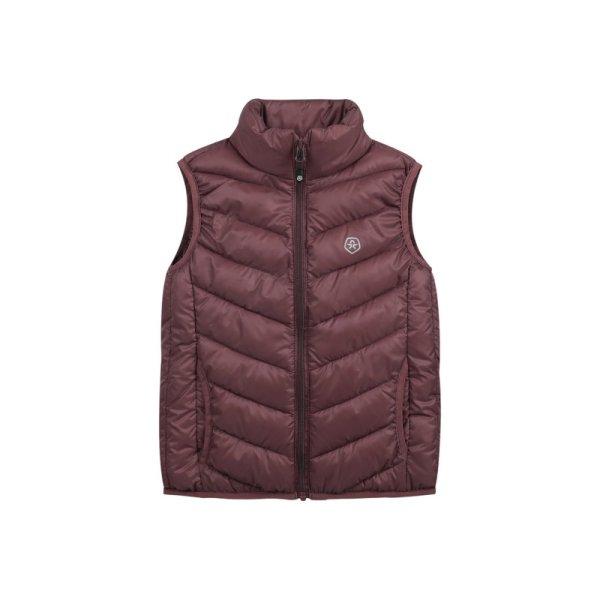 COLOR KIDS-Waistcoat Quilted - Packable, fudge Barna 164