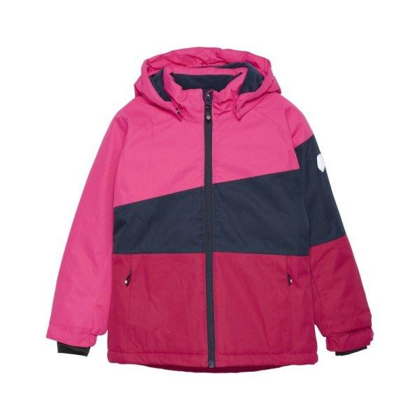 COLOR KIDS-Ski Jacket - Colorblock, fuchsia purple Rózsaszín 140