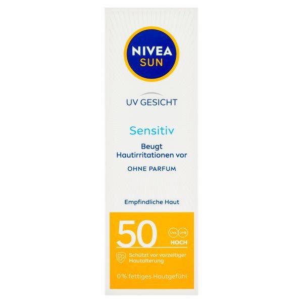 Nivea Fényvédő krém érzékeny bőrre
Sensitive SPF 50 (Sun Allergy Protection) 50 ml